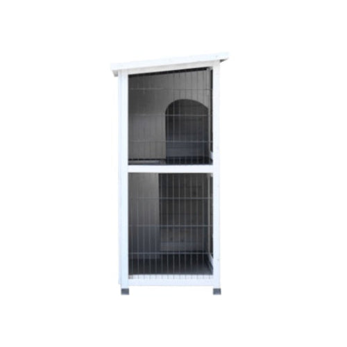 Rabbit Hutch Outdoor, 2-Story Rabbit Cage Indoor With Run, Bunny Cage